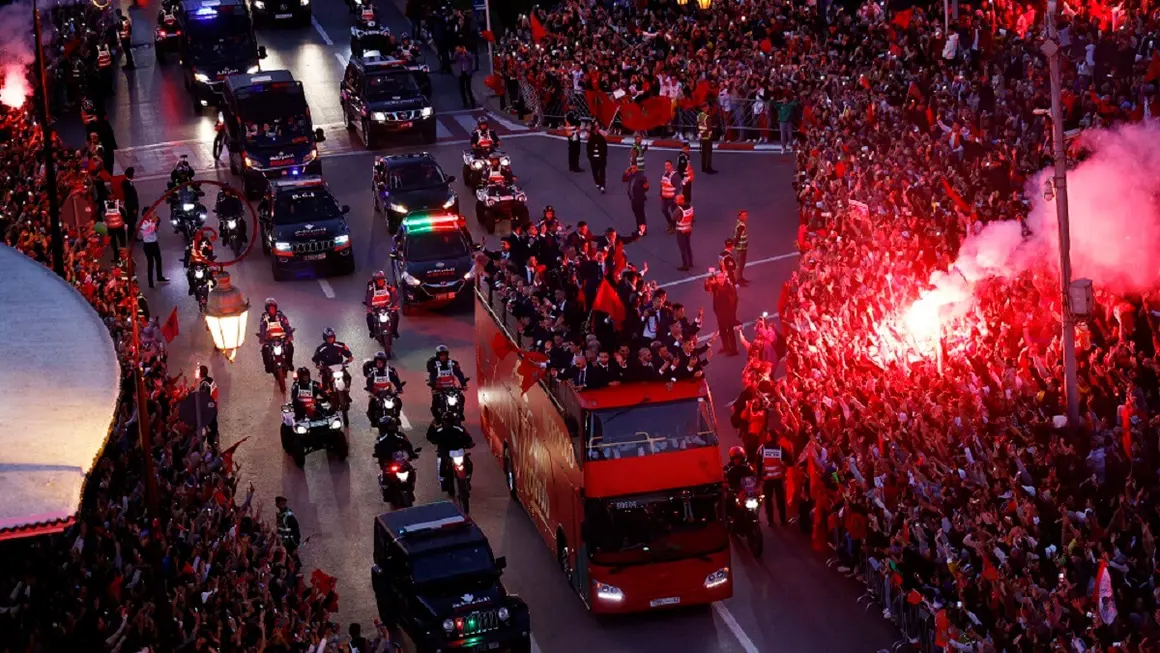 Aficionados de la selección de fútbol de Marruecos - PHOTO/REUTERS/JUAN MEDINA