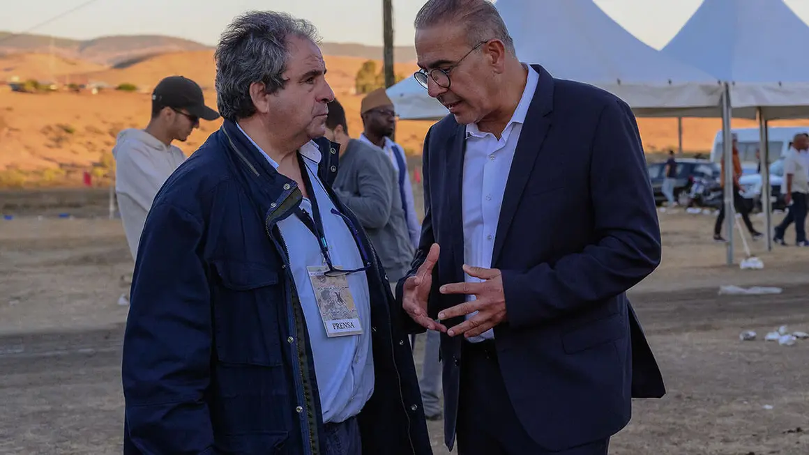 Javier Fernández Arribas, director de Atalayar, y Nabil Baraka, empresario y presidente del Festival Mata