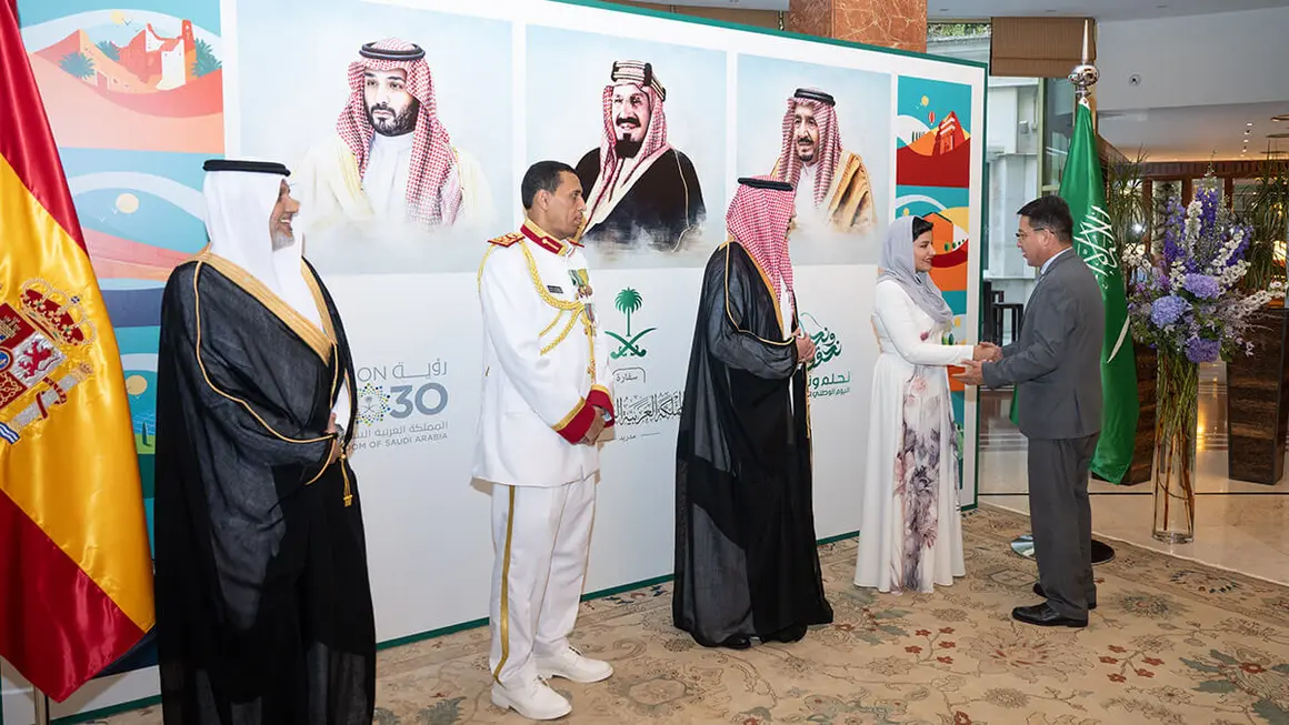 Celebración en Madrid del 94º aniversario de la fundación del Reino de Arabia Saudí – PHOTO/ATALAYAR/GUILLERMO LÓPEZ