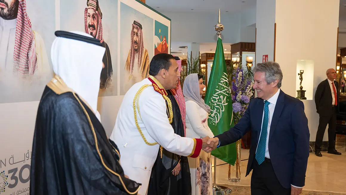 Celebración en Madrid del 94º aniversario de la fundación del Reino de Arabia Saudí – PHOTO/ATALAYAR/GUILLERMO LÓPEZ