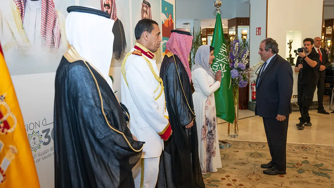 Celebración en Madrid del 94º aniversario de la fundación del Reino de Arabia Saudí – PHOTO/ATALAYAR/GUILLERMO LÓPEZ