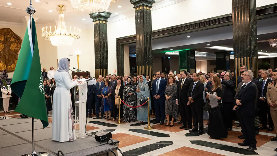 Celebración en Madrid del 94º aniversario de la fundación del Reino de Arabia Saudí – PHOTO/ATALAYAR/GUILLERMO LÓPEZ