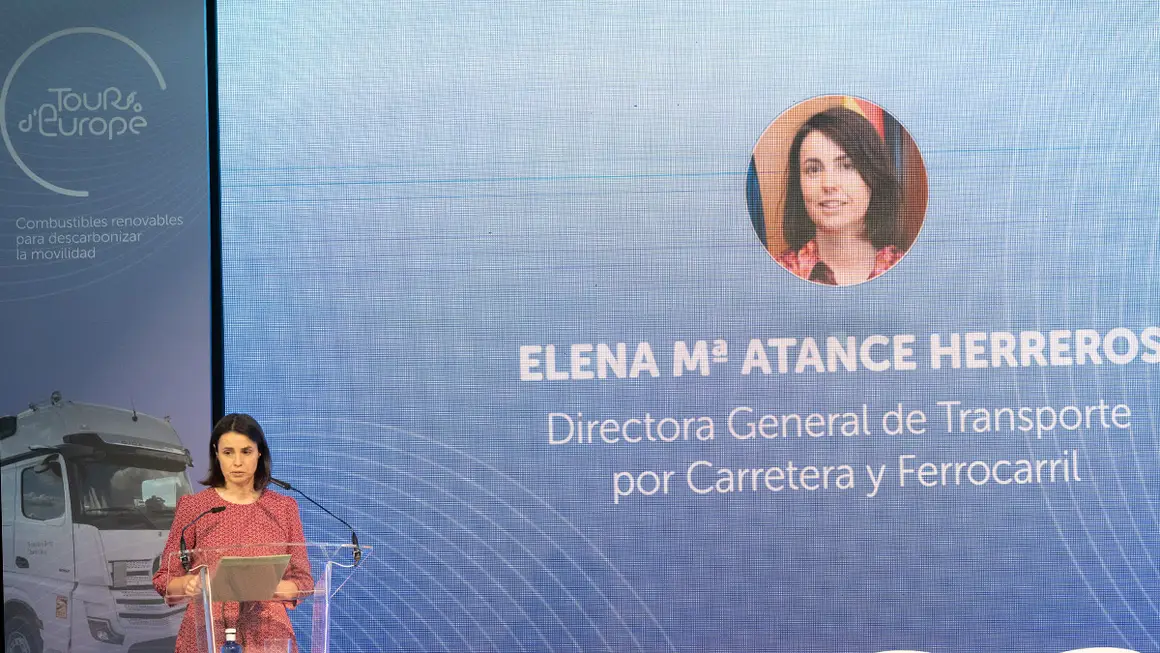 Elena María Atance Herreros, directora general de Transporte por Carretera y Ferrocarril del Ministerio de Transportes y Movilidad Sostenible - PHOTO/ESPAMA COMUNICACIÓN/GUILLERMO LÓPEZ