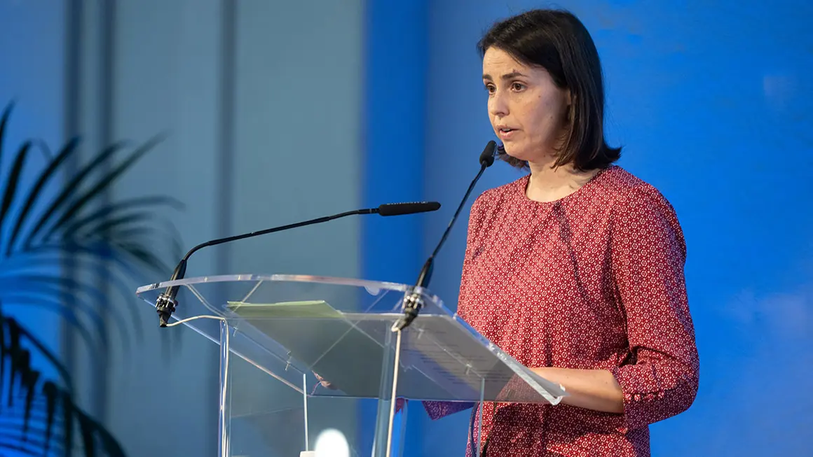 Elena María Atance Herreros, directora general de Transporte por Carretera y Ferrocarril del Ministerio de Transportes y Movilidad Sostenible - PHOTO/ESPAMA COMUNICACIÓN/GUILLERMO LÓPEZ