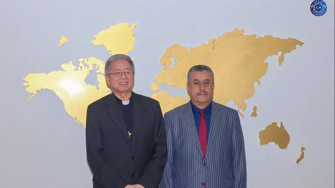 Embajador del Estado del Vaticano en Libia, Savio Hon Tay Fay - PHOTO/ MINISTERIO DE RELACIONES EXTERIORES Y COOPERACIÓN INTERNACIONAL DE LIBIA