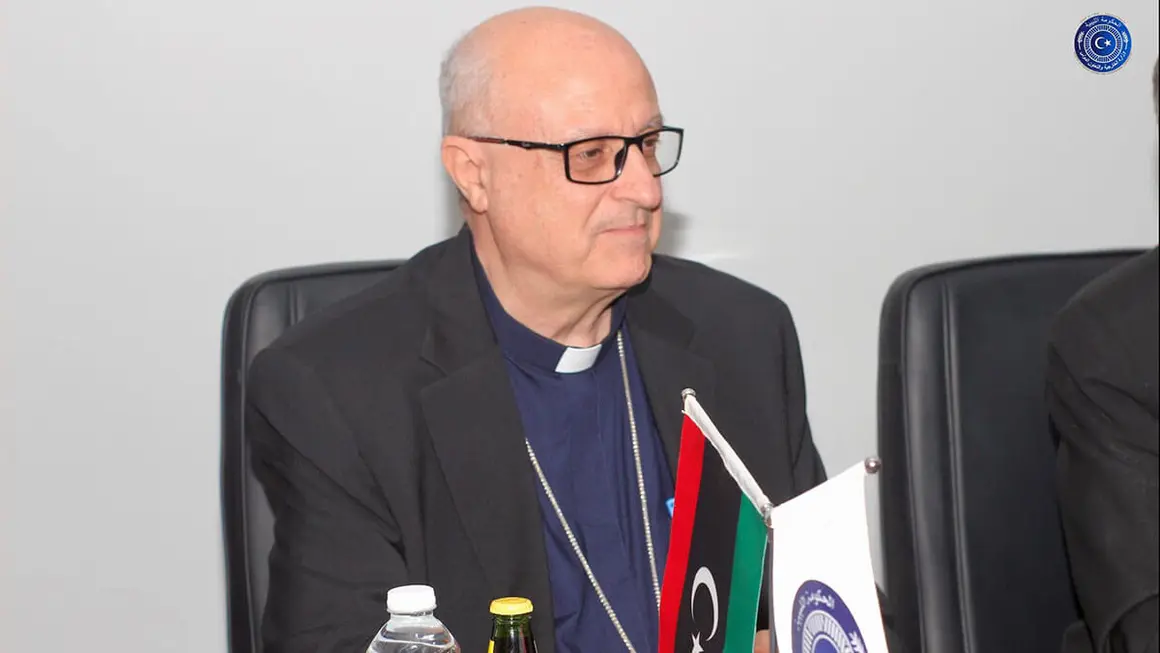 Cónsul general del Vaticano en Libia, Obispo Sandro Regillo&nbsp;- PHOTO/ MINISTERIO DE RELACIONES EXTERIORES Y COOPERACIÓN INTERNACIONAL DE LIBIA