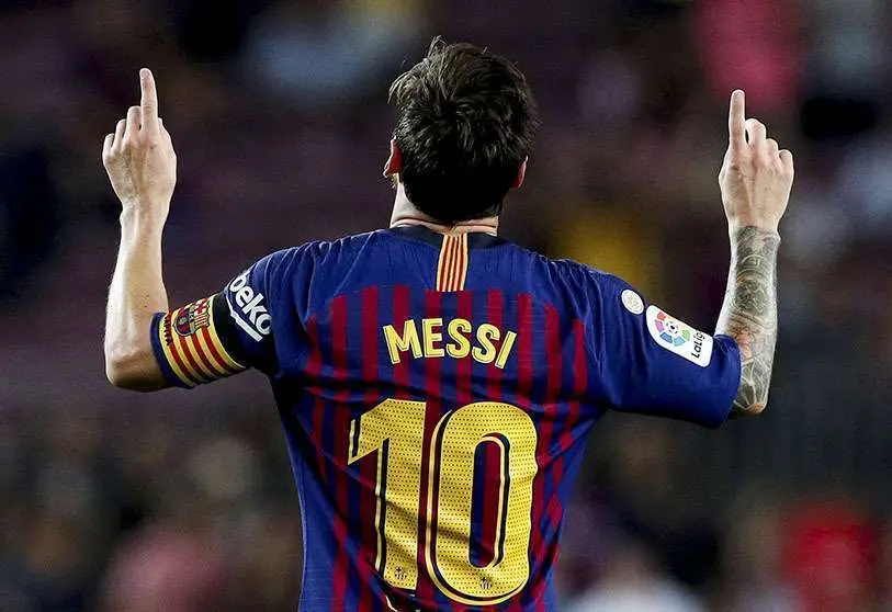Leo Messi, celebrando un gol durante un partido de la temporada 2018-2019 - PHOTO/ARCHIVO