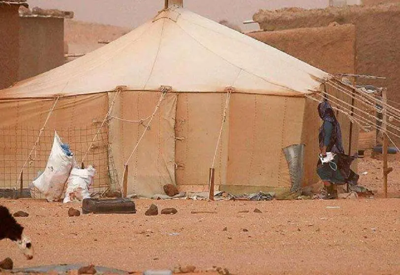 Campamento de refugiados en Tinduf, al sur de Argelia