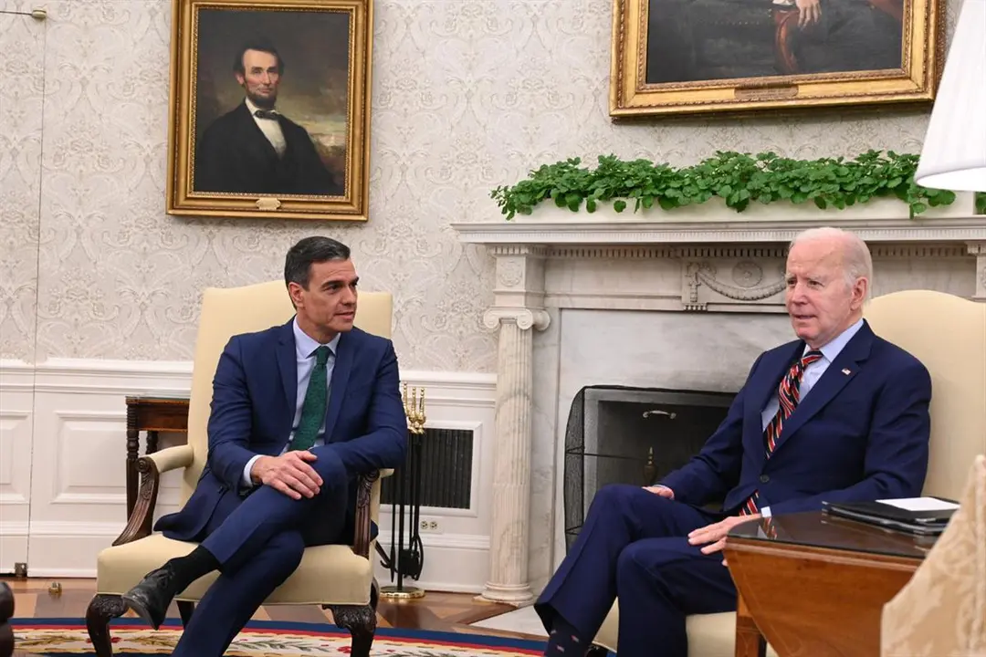 Biden Sanchez Casa Balnca