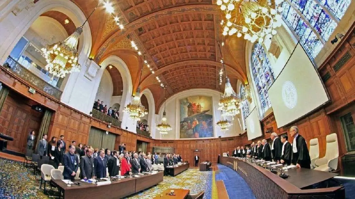 Jueces durante la reunión de la Corte Internacional de Justicia de la ONU. AP Photo/Peter Dejong