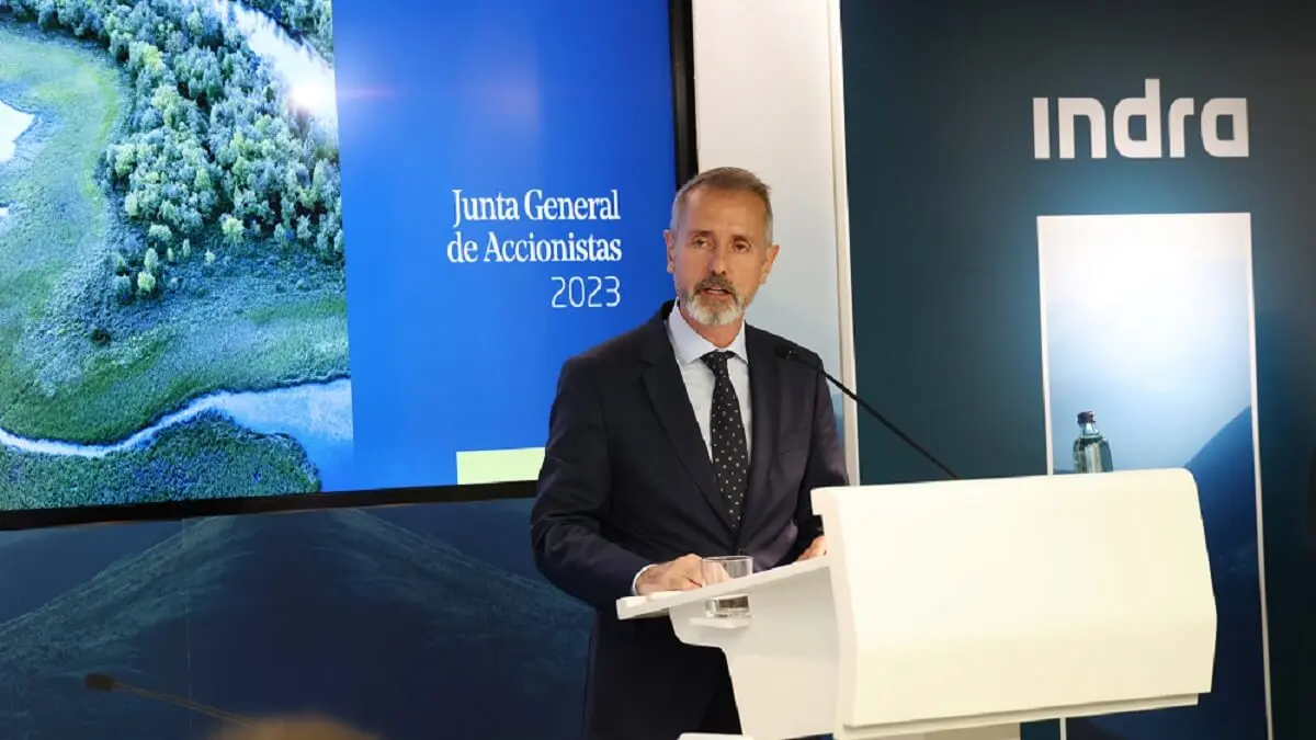PHOTO/Indra - El primer esbozo del futuro de Indra lo ha plasmado su presidente, Marc Murtra, en su recién celebrada Junta de Accionistas: una nueva era, con nuevo liderazgo, nuevos accionistas y nuevos consejeros
