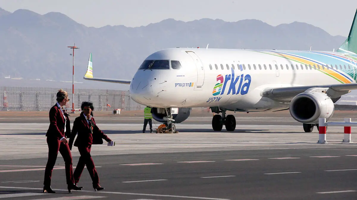 REUTERS/RONEN ZVULUN - Un avión de Arkia Israel Airlines
