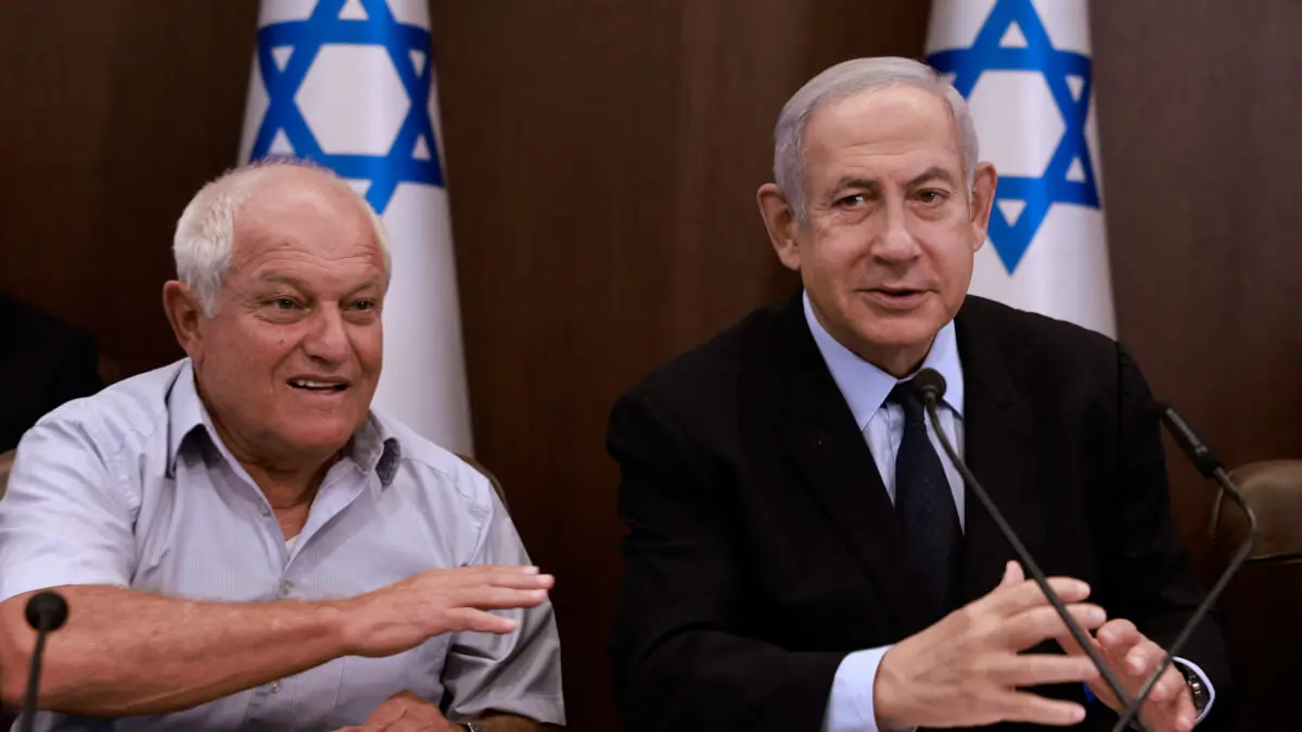 El primer ministro israelí, Benjamin Netanyahu, y el ministro de Turismo, Haim Katz
