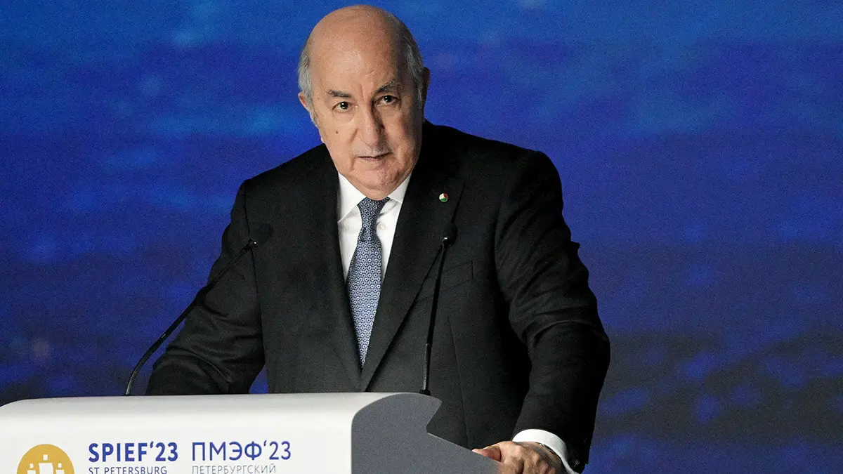 El presidente de Argelia, Abdelmadjid Tebboune - PHOTO/Agencia fotográfica anfitriona RIA Novosti vía REUTERS