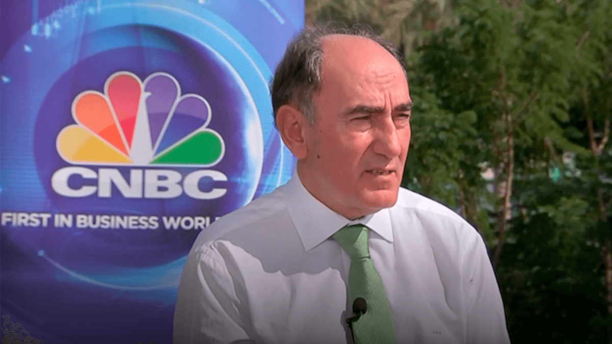 Ignacio Galán, Presidente de Iberdrola, en su entrevista con la CNBC