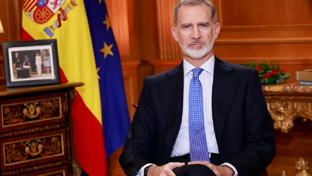 El Rey durante el Mensaje de Navidad © Casa de S.M. el Rey