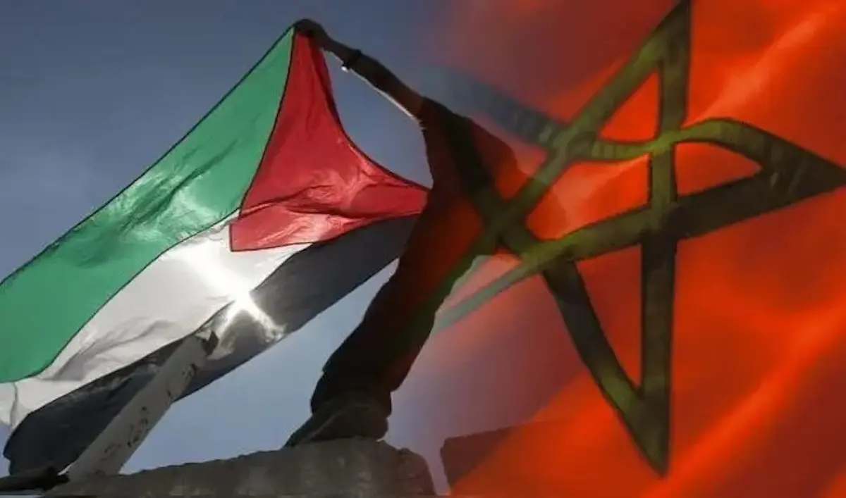 banderas marruecos palestina