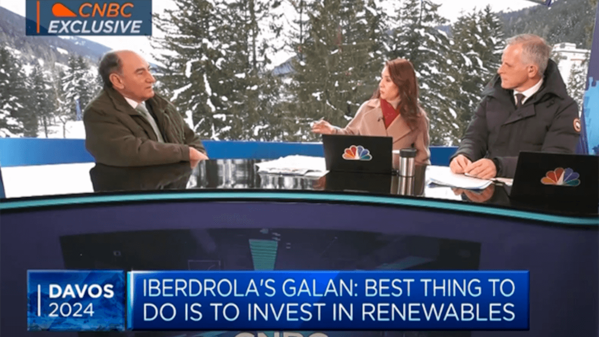Entrevista a Ignacio Galán, presidente de Iberdrola, en la cadena estadounidense CNBC