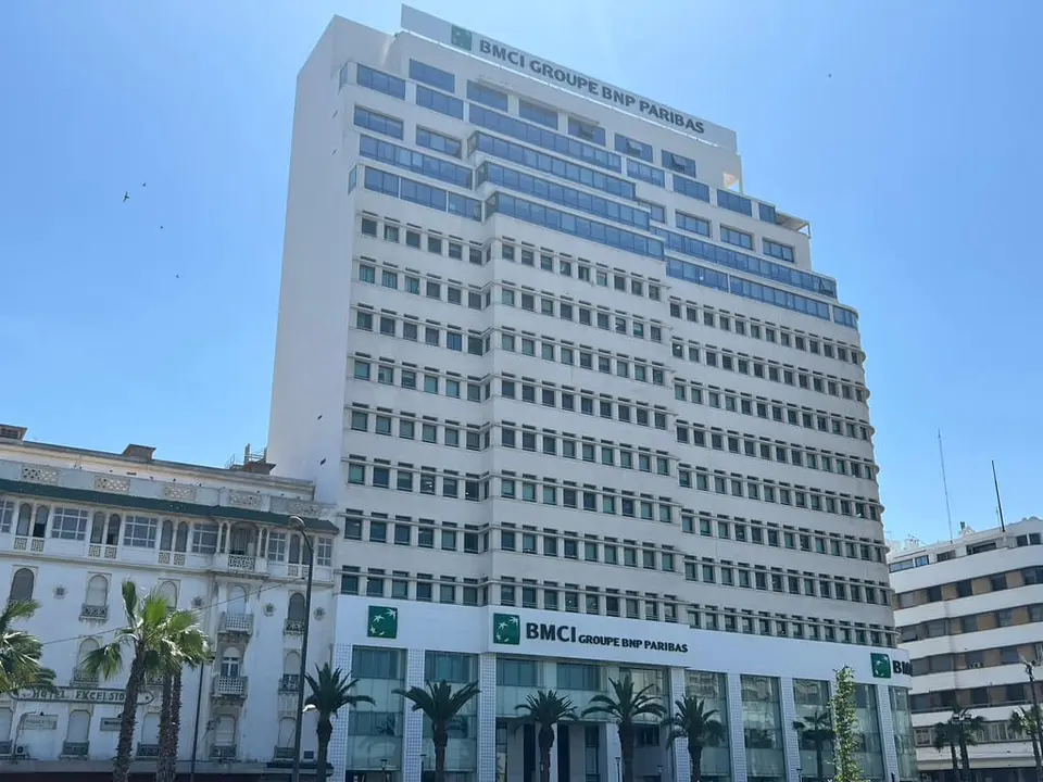 Sede del banco BMCI Group BNP Paribas en Casablanca, Marruecos - PHOTO/ATALAYAR