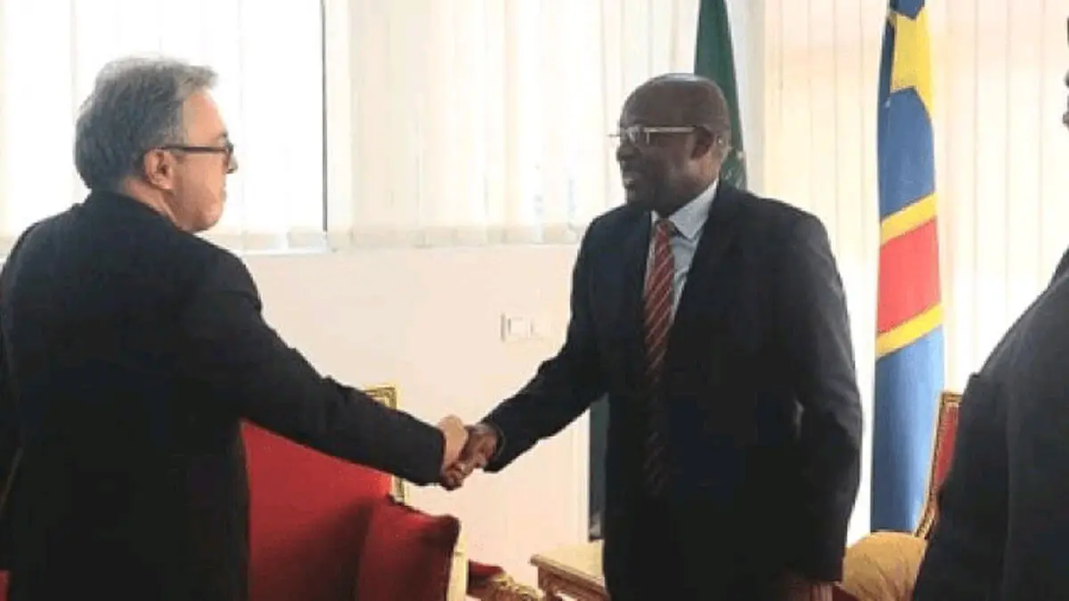 Christophe Lutundula recibe al embajador de Argelia