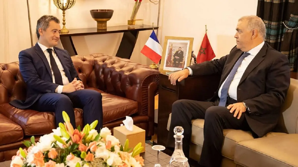 Gérald Darmanin y Abdelaoafi Laftit - PHOTO/FADEL SENNA/AFP