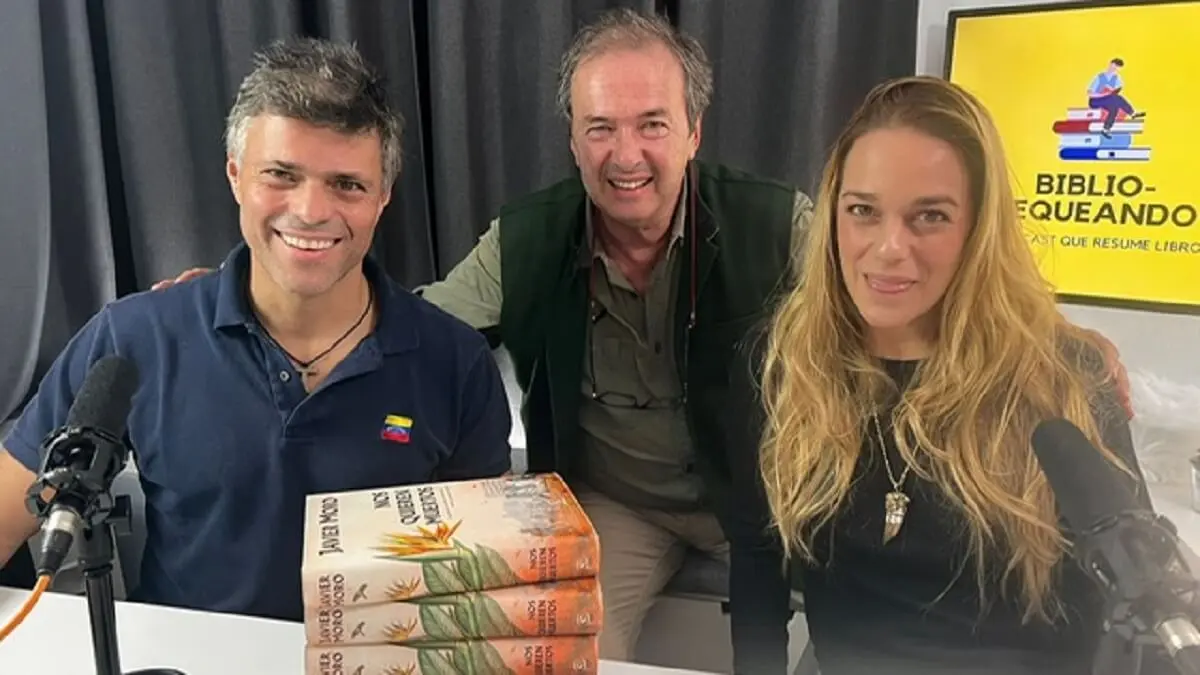 Leopoldo López, Javier Moro y Lilian Tintori