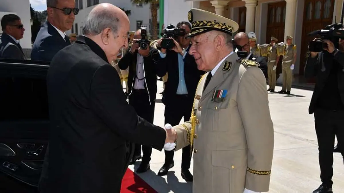 Abdelmadjid Tebboune y Said Chengriha
