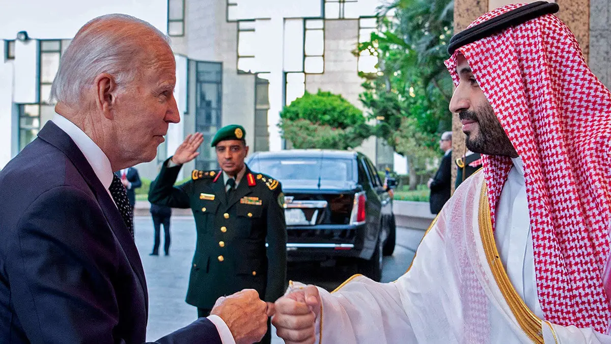La potente industria espacial de Estados Unidos es la primera interesada en hacer crecer el equivalente saudí que impulsa el príncipe heredero y primer ministro Mohamed bin Salman - PHOTO/AFP-Bandar Al-Jaloud-Palacio Real Saudí