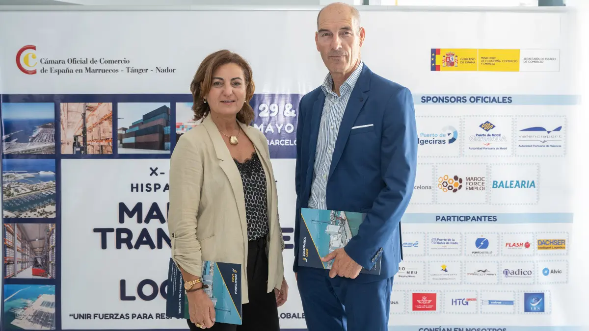 Rocío García-Delgado Coronel y Francisco Piñero Parra del Consorcio Zona Franca de Cádiz - PHOTO/ATALAYAR