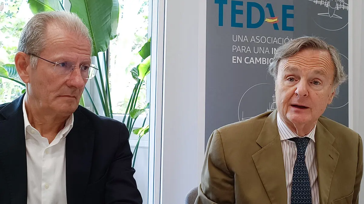 PHOTO/JPons - Como presidente de la asociación, el diplomático Ricardo Martí Fluxá expone la posición de TEDAE ante el nuevo ciclo político de la UE que se abre tras las elecciones al Parlamento Europeo del 9 de junio