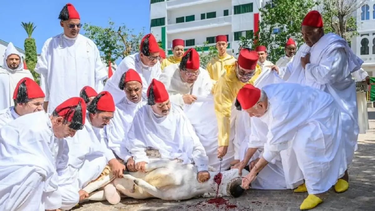 El rey Mohamed VI en la celebración del Eid Al-Adha