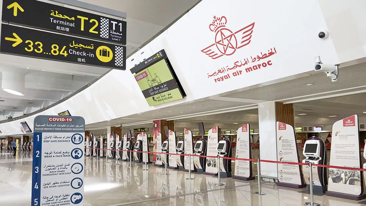 Vestíbulo del aeropuerto Mohamed V en Casablanca - PHOTO/AP