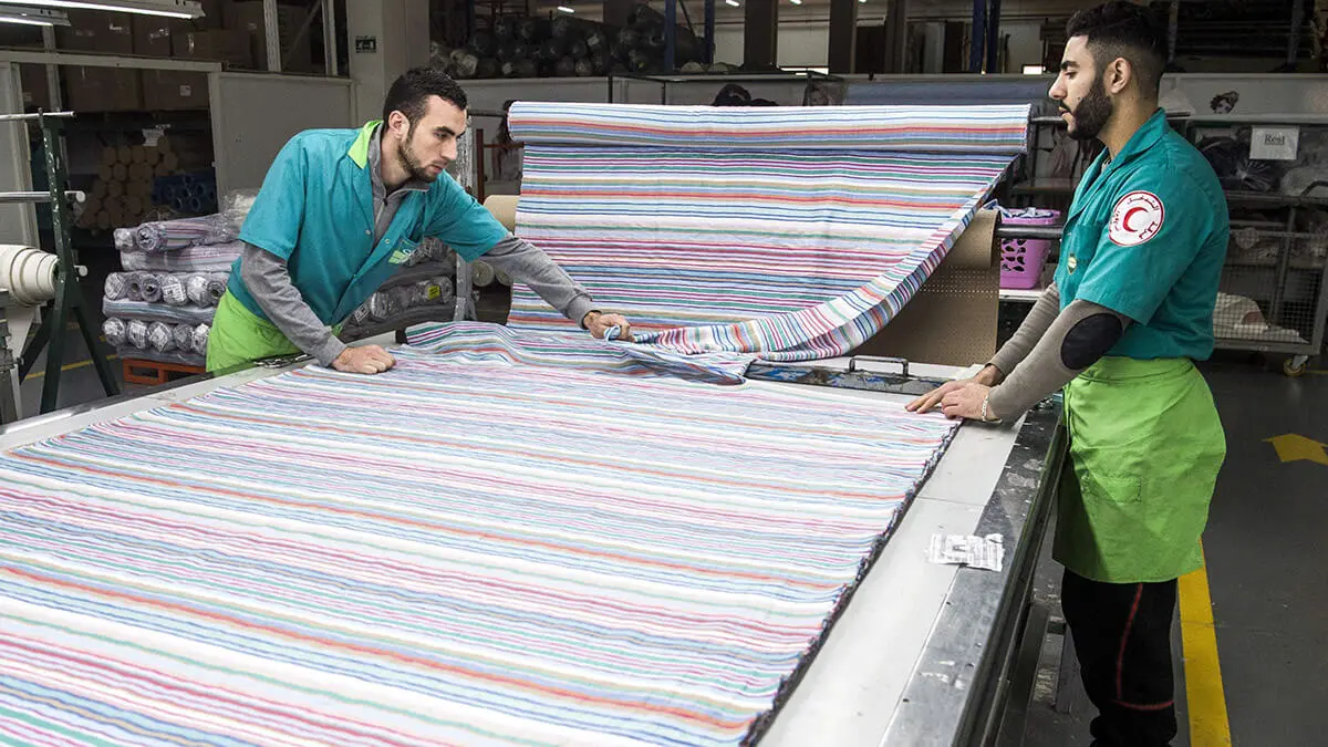 Fabrica textil en un parque industrial conectado a una zona de libre comercio en la ciudad marroquí de Tánger - AFP/FADEL SENNA