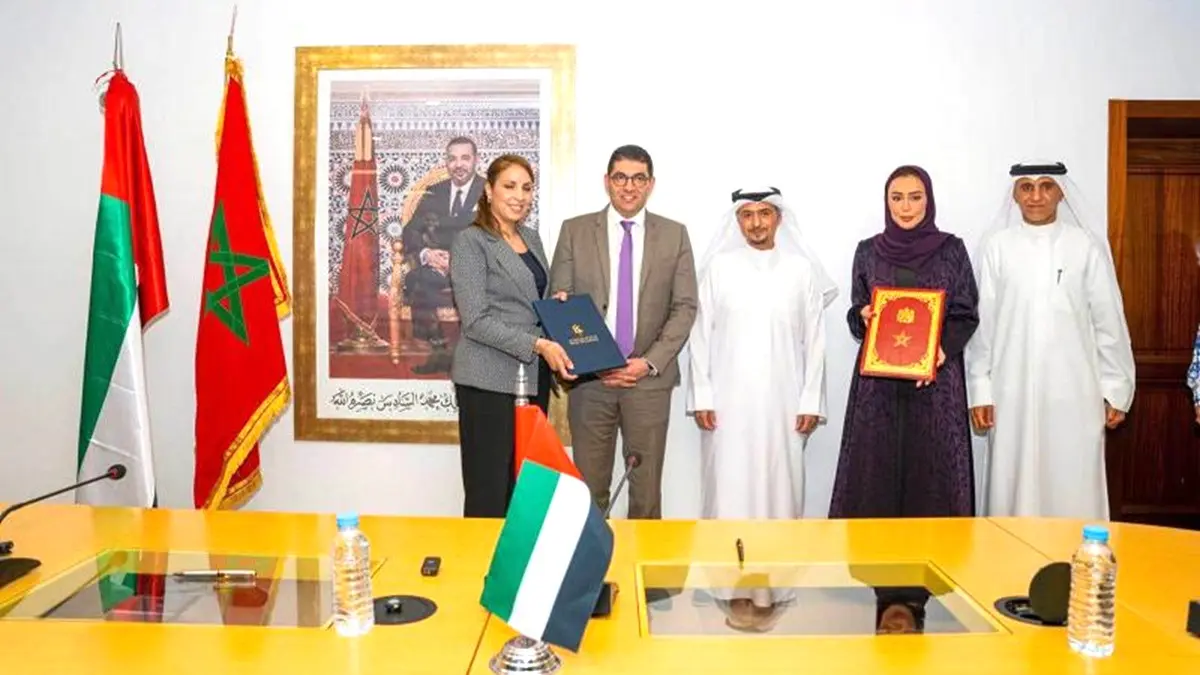 Ceremonia de firma del acuerdo entre la SBA y la Autoridad de Libros, Bibliotecas y Archivos del Ministerio de Juventud, Cultura y Comunicación de Marruecos. (WAM)