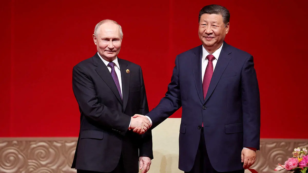 El presidente de Rusia, Vladimir Putin, y el presidente de China, Xi Jinping - AFP/ALEXANDER RYUMIN