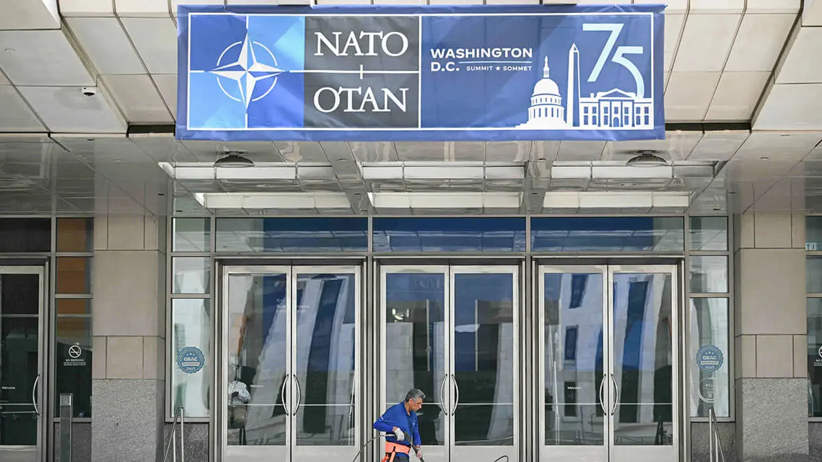 El centro de convenciones de Washington, donde se celebrará la cumbre de la OTAN en Washington, DC, del 9 al 11 de julio - AFP/NGAN MANDEL