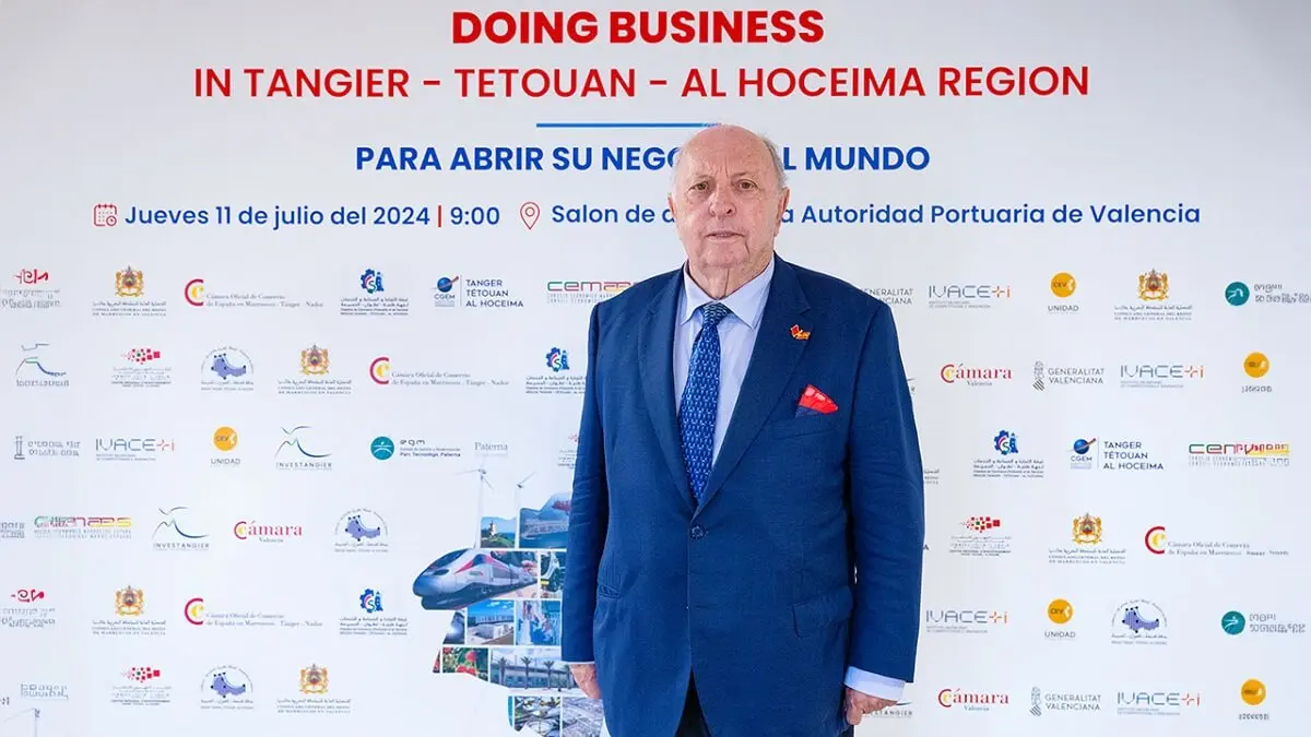 <p>Vicente Farach, consejero del Consejo de las Cámaras de Comercio de la Comunidad Valenciana y cónsul honorario de Marruecos - PHOTO/ATALAYAR</p>