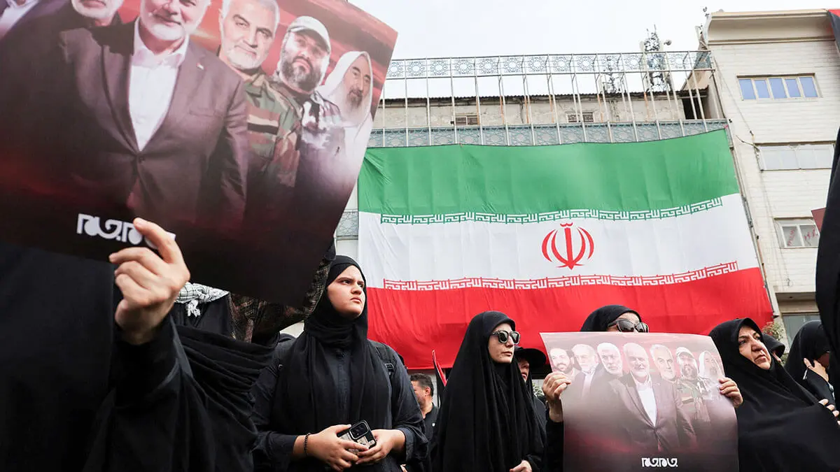 Procesión fúnebre del líder de Hamás, Ismail Haniyeh, en Teherán, Irán, el 1 de agosto de 2024 - WANA/MAJID ASGARIPOUR via REUTERS