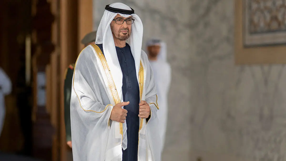 El jeque Mohamed bin Zayed Al Nahyan, presidente de los Emiratos Árabes Unidos - PHOTO/Hamad Al Kaabi/Tribunal Presidencial de los EAU vía REUTERS