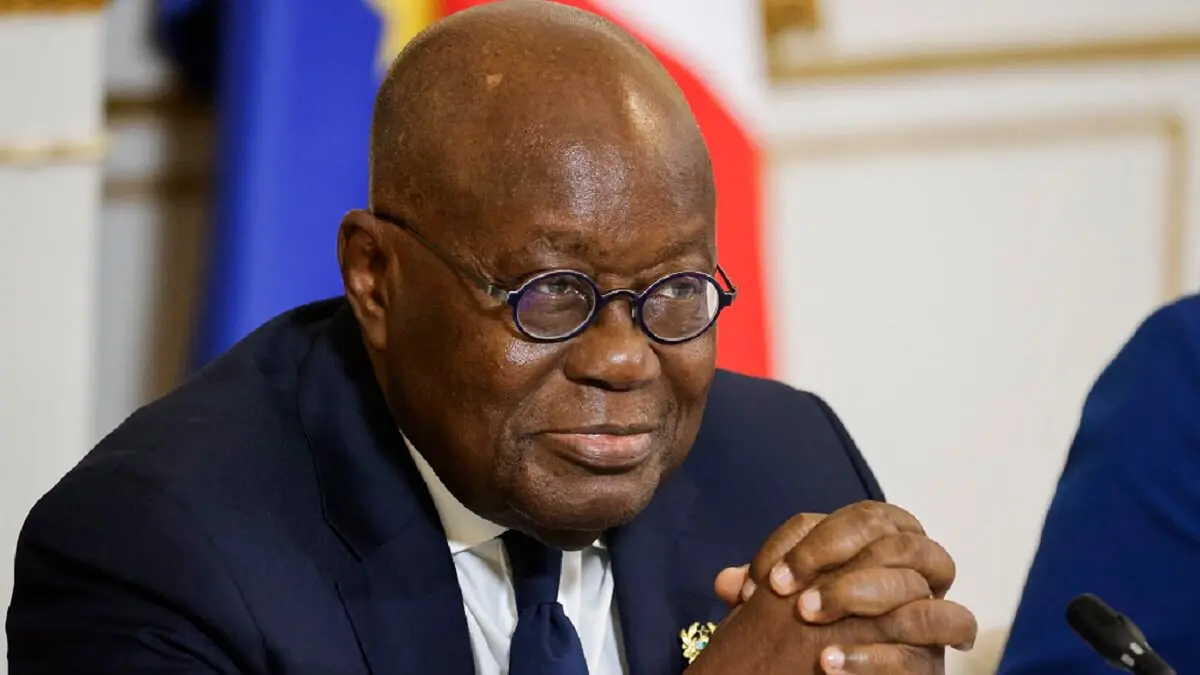 El presidente de Ghana, Nana Akufo-Addo - PHOTO/POOL/AFP/LUDOVIC MARIN