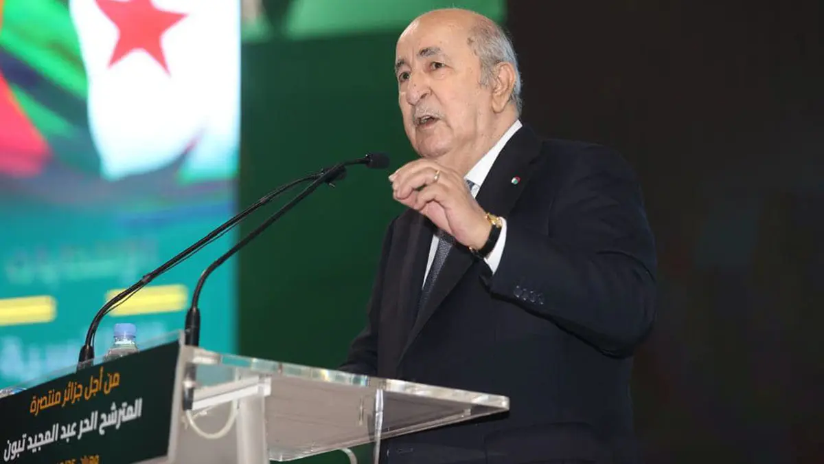 El presidente argelino Abdelmajid Tebboune - PHOTO/REDES SOCIALES