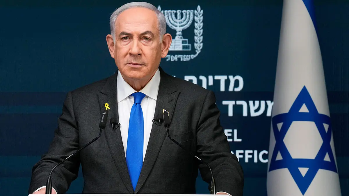 El primer ministro israelí, Benjamin Netanyahu, durante una conferencia de prensa en Jerusalén el 2 de septiembre de 2024 - AFP/OHAD ZWIGENBERG