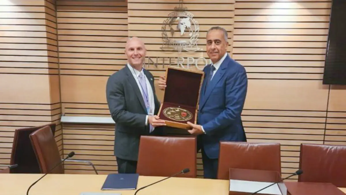 El director general de la Seguridad Nacional y de la Vigilancia del Territorio, Abdellatif Hammouchi, en la 8ª reunión de jefes de policía de la región de Oriente Medio y África (MENA) - PHOTO/REDES SOCIALES