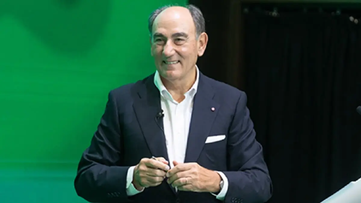 El presidente de Iberdrola, Ignacio Galán, durante el encuentro celebrado en el Campus Iberdrola