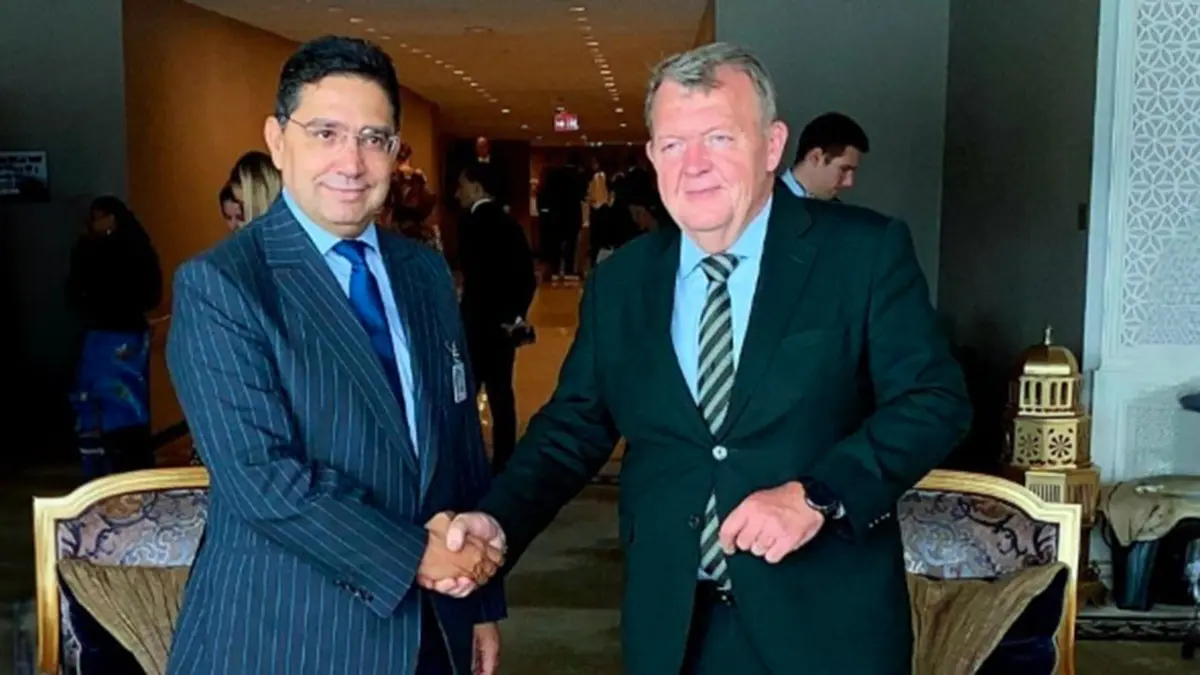 Nasser Bourita y Lars Løkke Rasmussen – PHOTO/X/@MarocDiplomatie