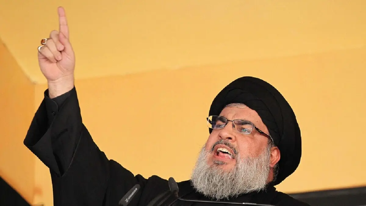 Hassan Nasrallah - PHOTO/AFP/ANWAR AMRO