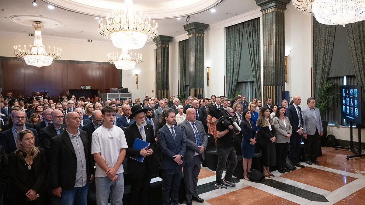 Acto de recuerdo por la masacre terrorista en el sur de Israel el 7 de octubre de 2023 - PHOTO/ATALAYAR