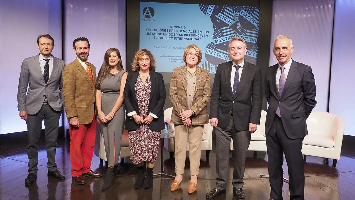 <p>Seminario “Elecciones presidenciales en EE. UU. y su influencia en el tablero internacional” - PHOTO/ @casamerica </p>