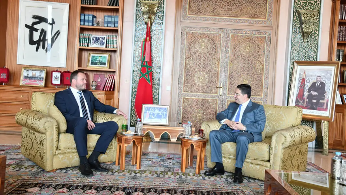<p>El ministro Nasser Bourita y su homólogo estonio Margus Tsahkna - PHOTO/@MarocDiplomatie</p>