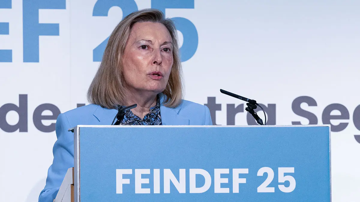 <p>La secretaria de Estado de Defensa, Amparo Valcarce, ha anunciado públicamente que en la feria FEINDEF 25 no habrá participación institucional de Israel ni de ninguna empresa israelí - PHOTO/Helene Gicquel-RED</p>